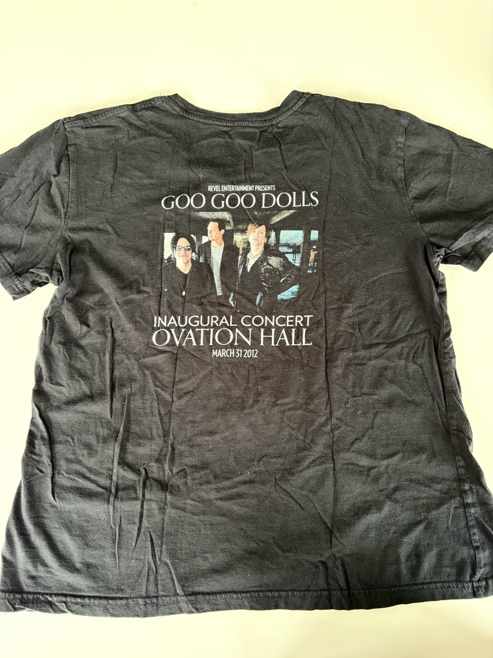 RARE Goo Goo Dolls 2012 Revel Casino Atlantic City Inaugural Concert Tee L